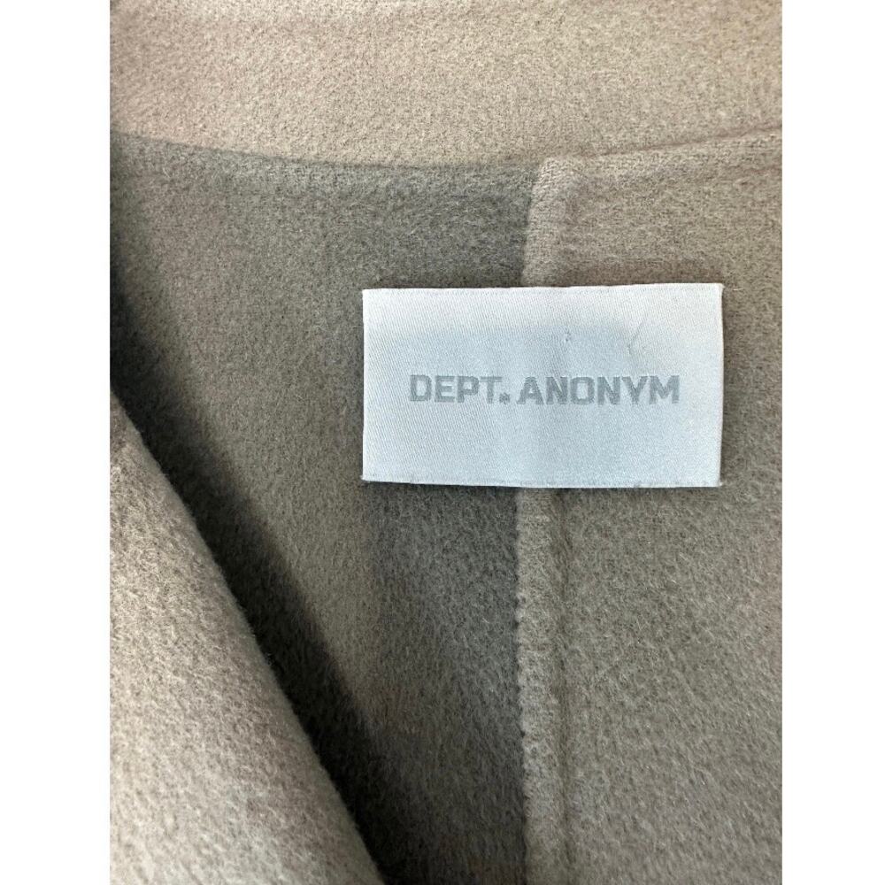 Dept. Anonym Men's Tri-Color Paneled Wool‎ Cashmere Overcoat Trench Coat Size XL - Picture 4 of 14